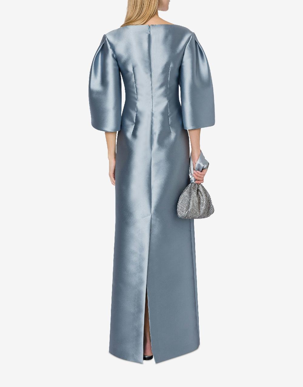 Alberta Ferretti Abito in mikado con maniche tulipano Spedizione Gratuita