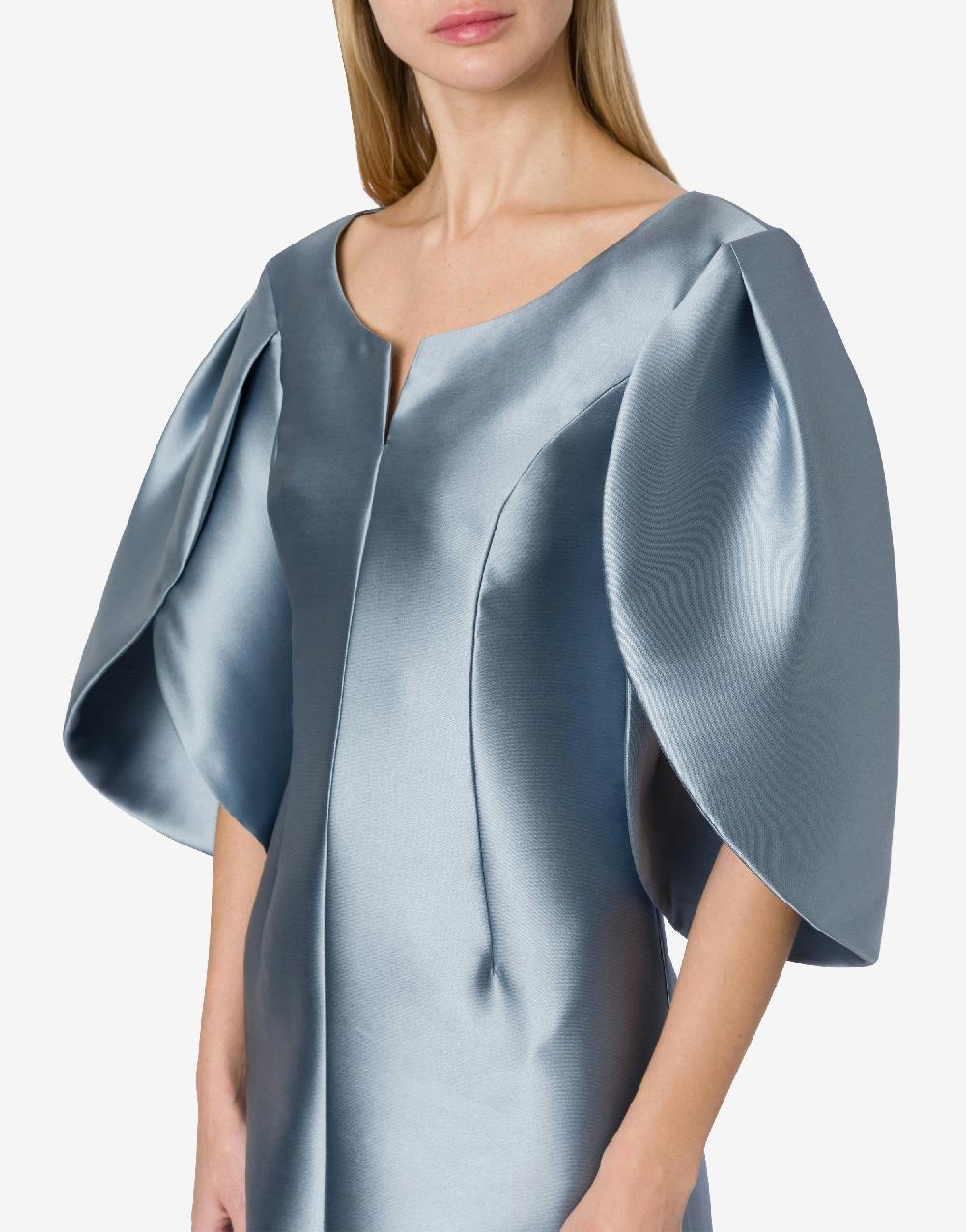 Alberta Ferretti Abito in mikado con maniche tulipano Spedizione Gratuita