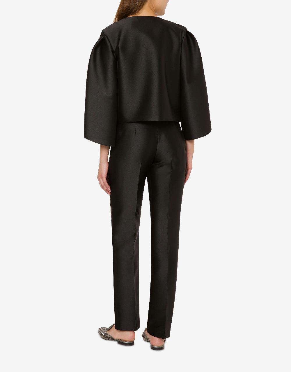 Alberta Ferretti Giacca corta in mikado con maniche tulipano Fino Al -60%