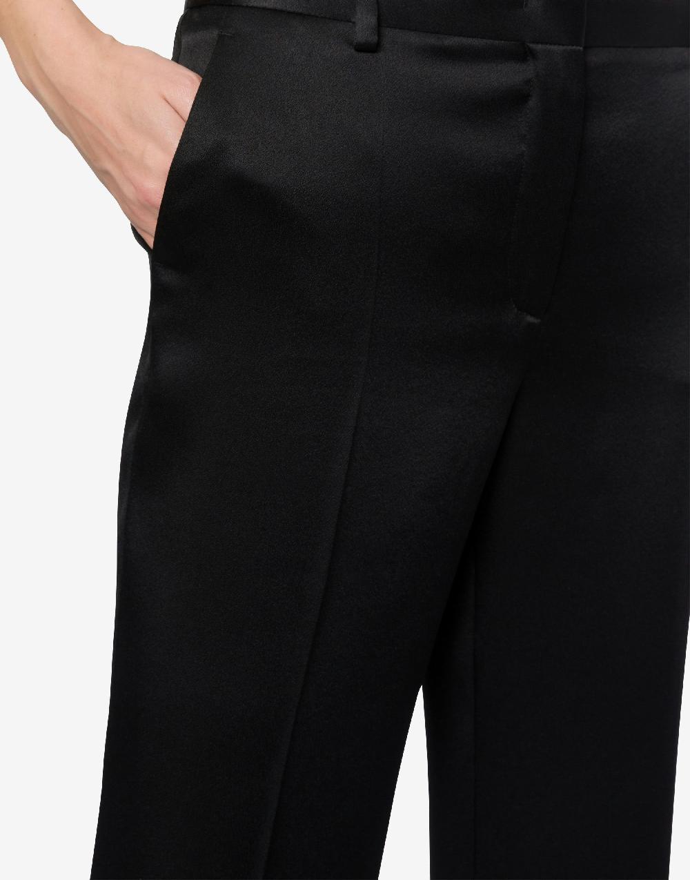 Alberta Ferretti Pantalone sartoriale in raso Sottocosto