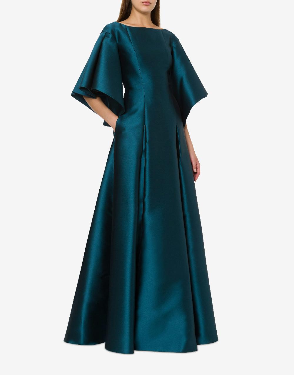 Alberta Ferretti Abito lungo in mikado Negozio online di fabbrica