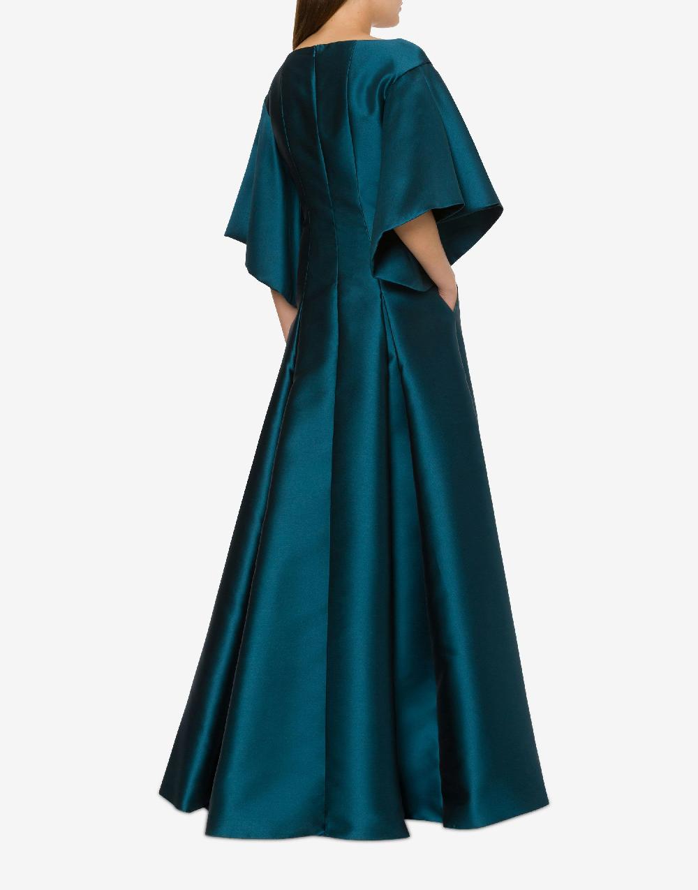Alberta Ferretti Abito lungo in mikado Negozio online di fabbrica