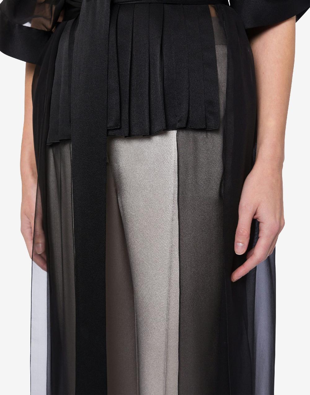 Alberta Ferretti Camicia in raso e chiffon organico Hotsell