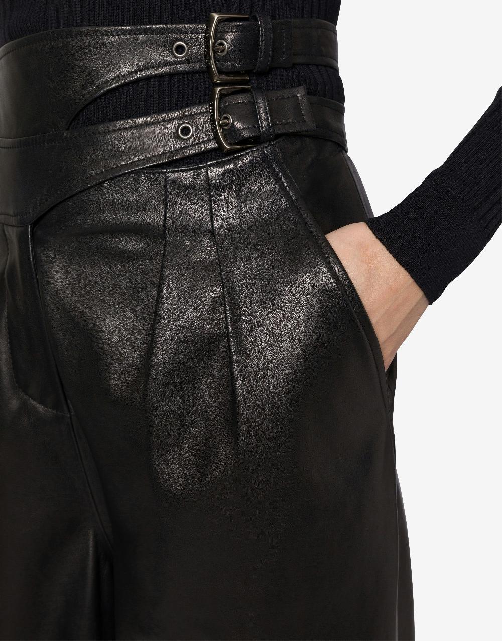 Alberta Ferretti Pantalone in nappa glossy Saldi Di Fabbrica