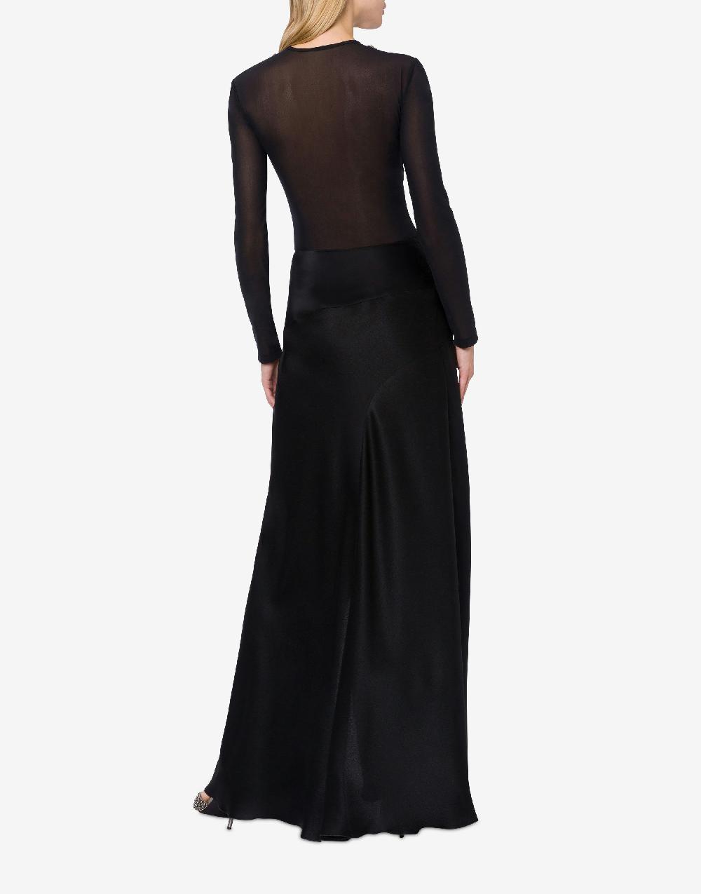 Alberta Ferretti T-shirt in tulle con ricamo Vendite Flash