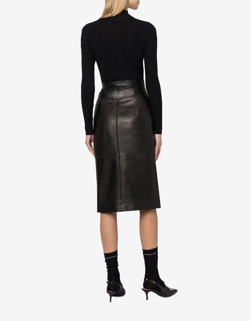 Alberta Ferretti Gonna midi in nappa glossy Negozio