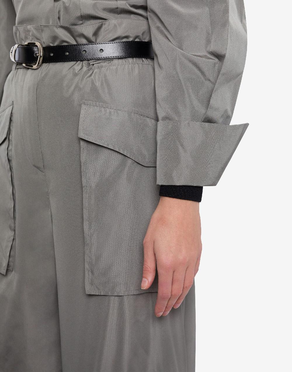 Alberta Ferretti Pantalone a vita alta in taffetà Offerta migliore