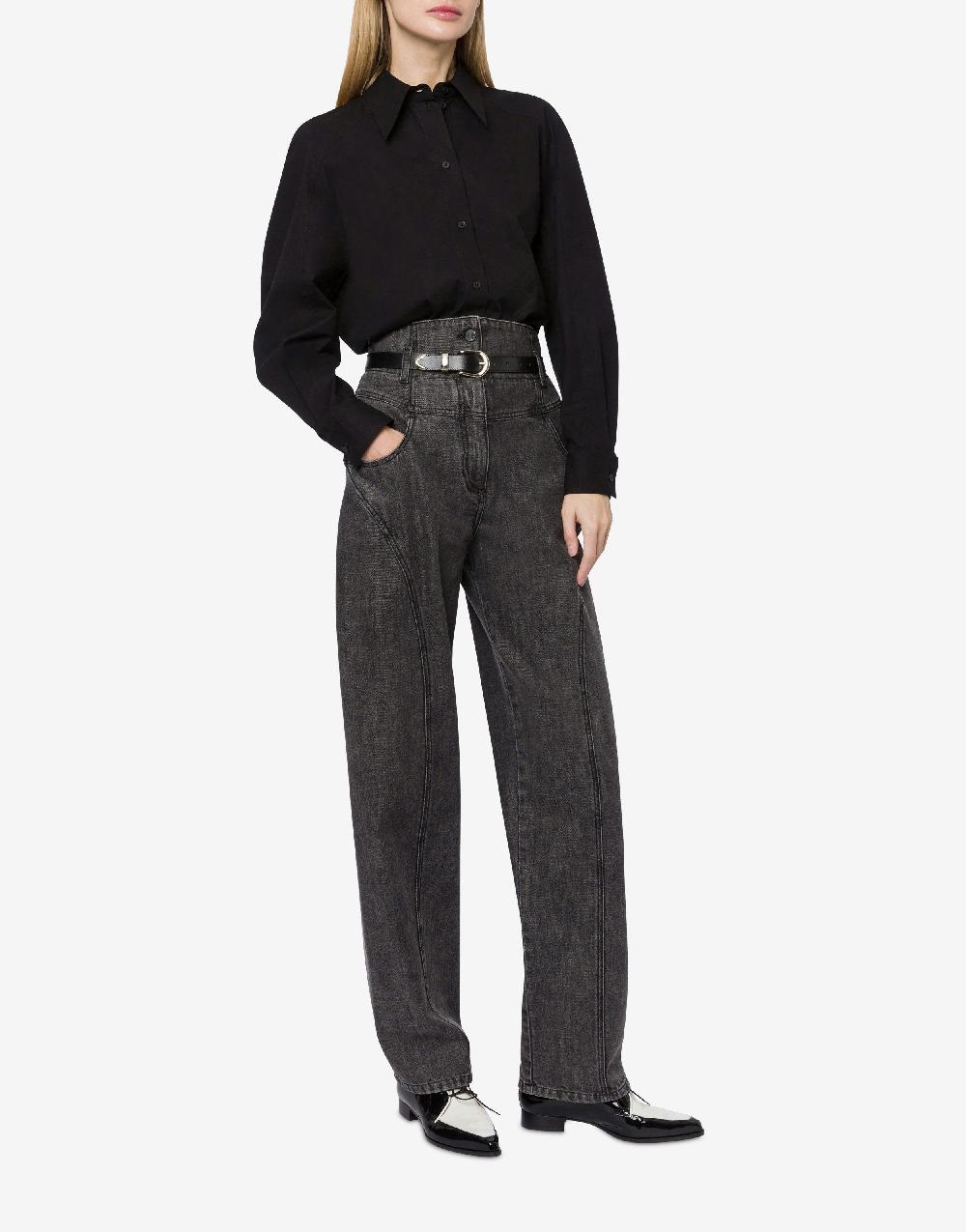 Alberta Ferretti Camicia oversize in popeline stretch Pezzi Unici
