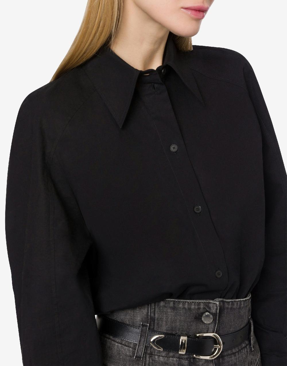 Alberta Ferretti Camicia oversize in popeline stretch Pezzi Unici