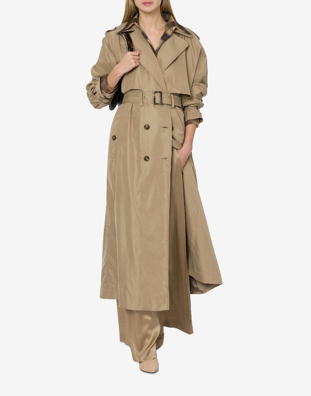 Alberta Ferretti Trench in tessuto tecnico water resistant Consegna Veloce