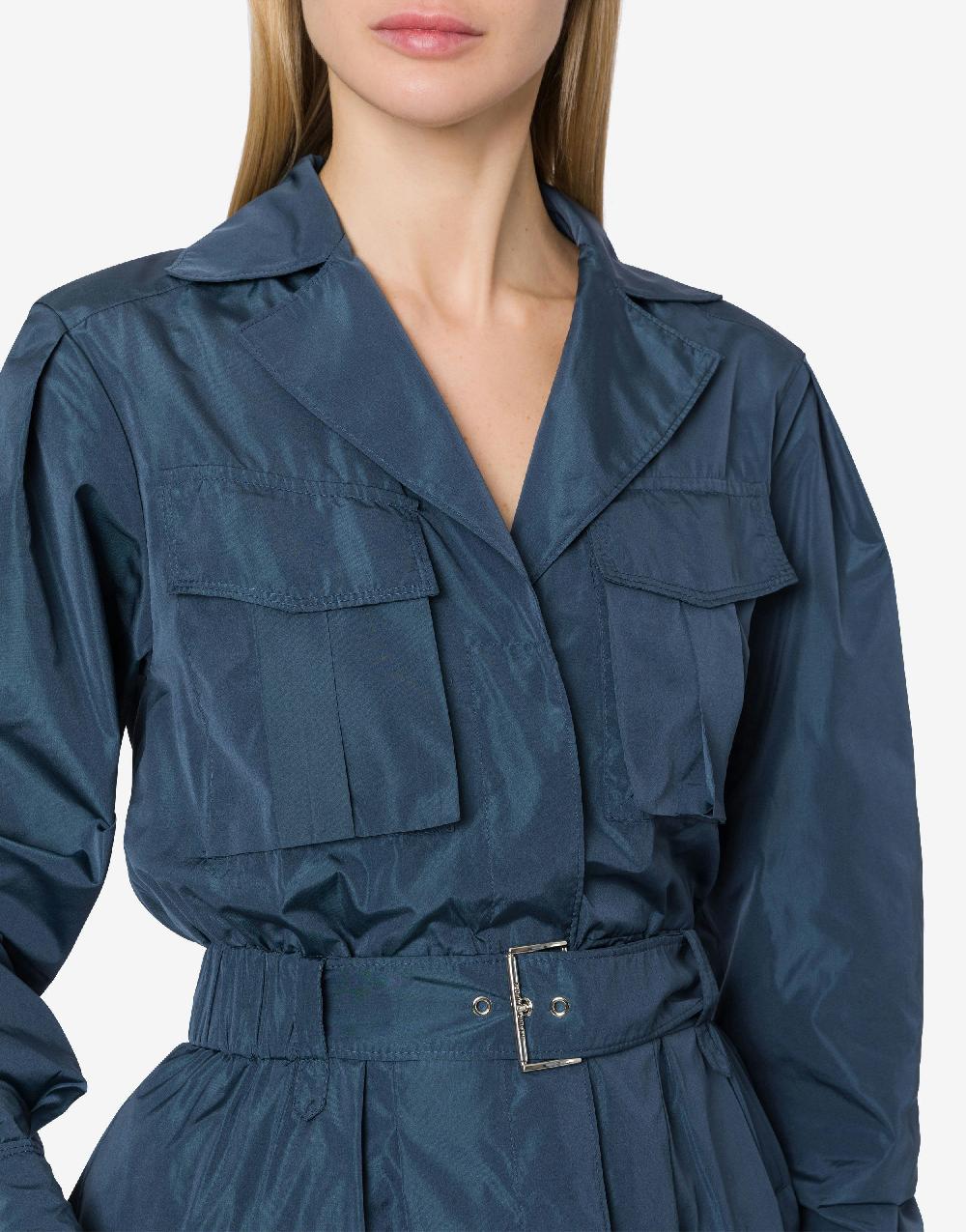 Alberta Ferretti Abito lungo in taffetas con cintura Affare Del Giorno