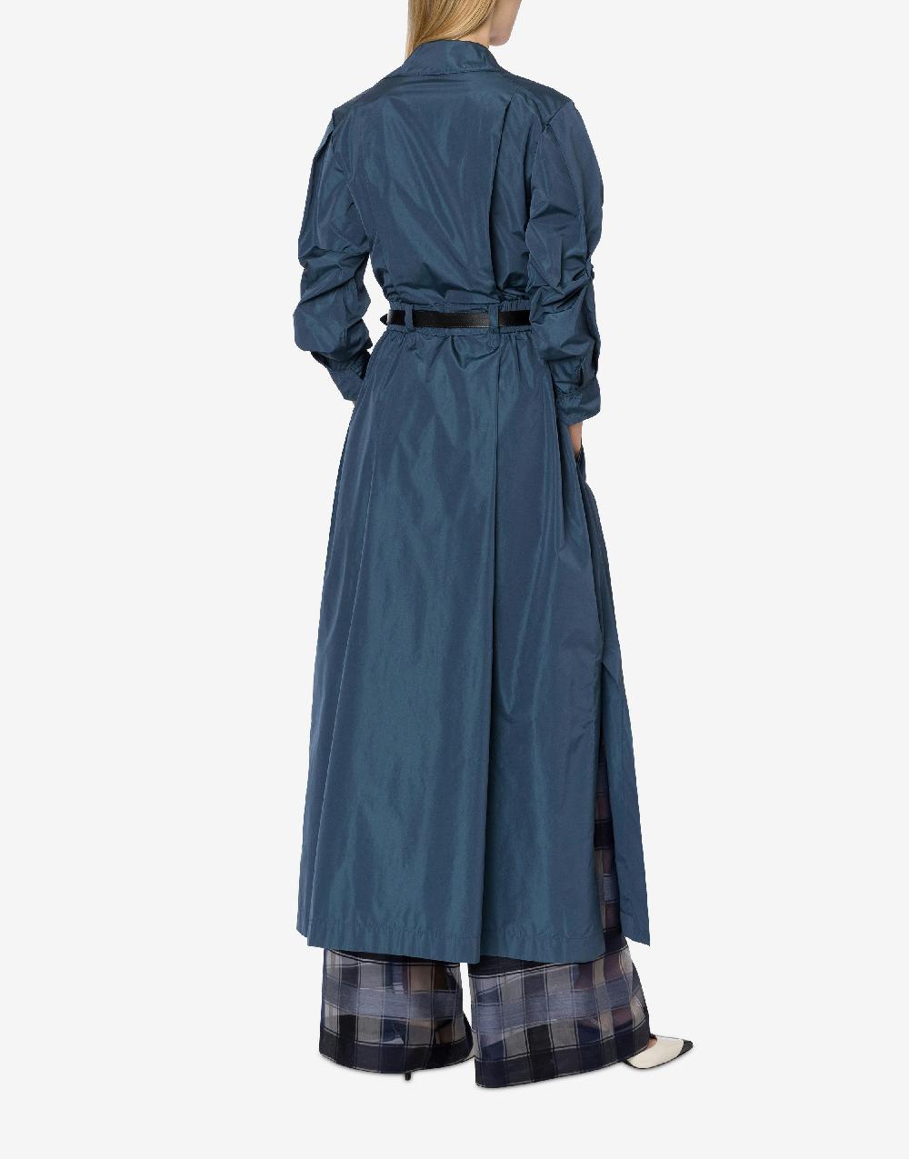 Alberta Ferretti Pantalone a palazzo in organza check lana seta Sottocosto