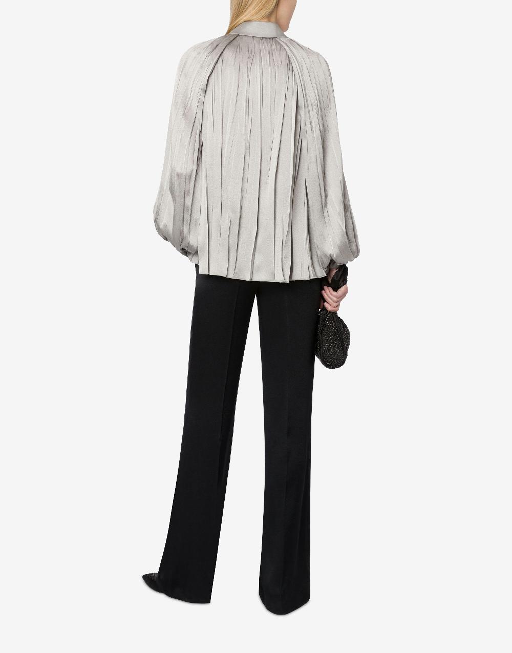 Alberta Ferretti Camicia in raso plissé Sconto