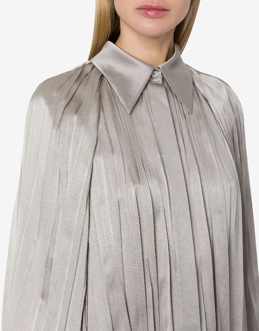 Alberta Ferretti Camicia in raso plissé Sconto