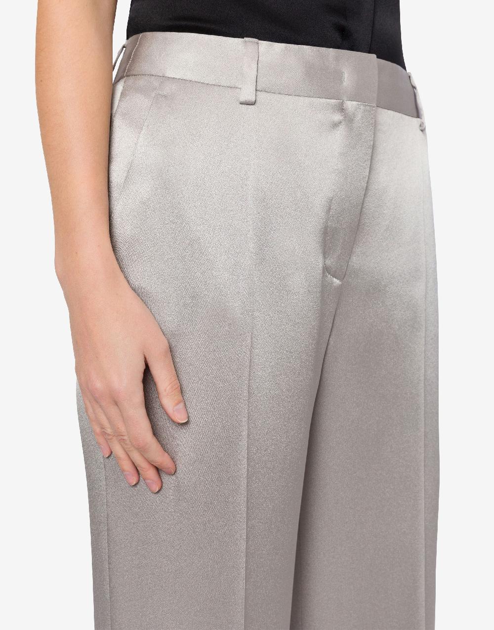 Alberta Ferretti Pantalone sartoriale in raso Offerta