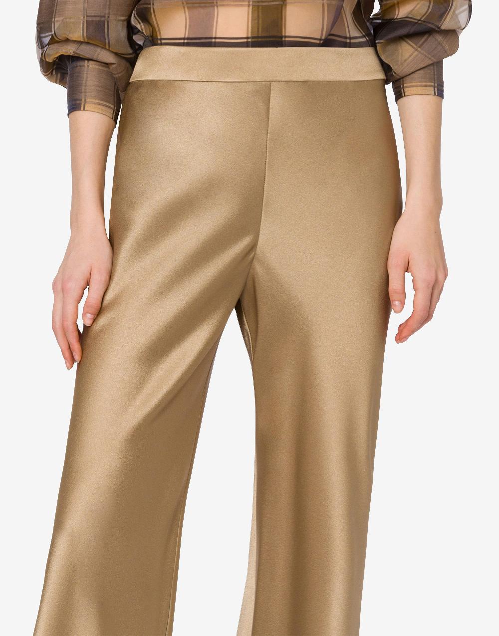 Alberta Ferretti Pantalone flare in raso Online