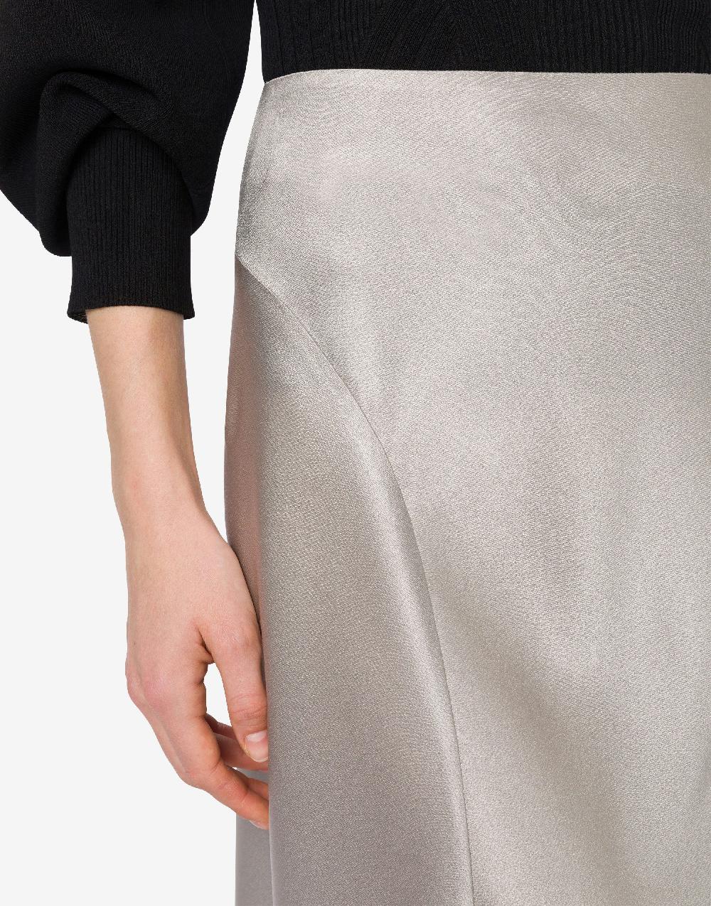 Alberta Ferretti Gonna longuette in raso In Vendita