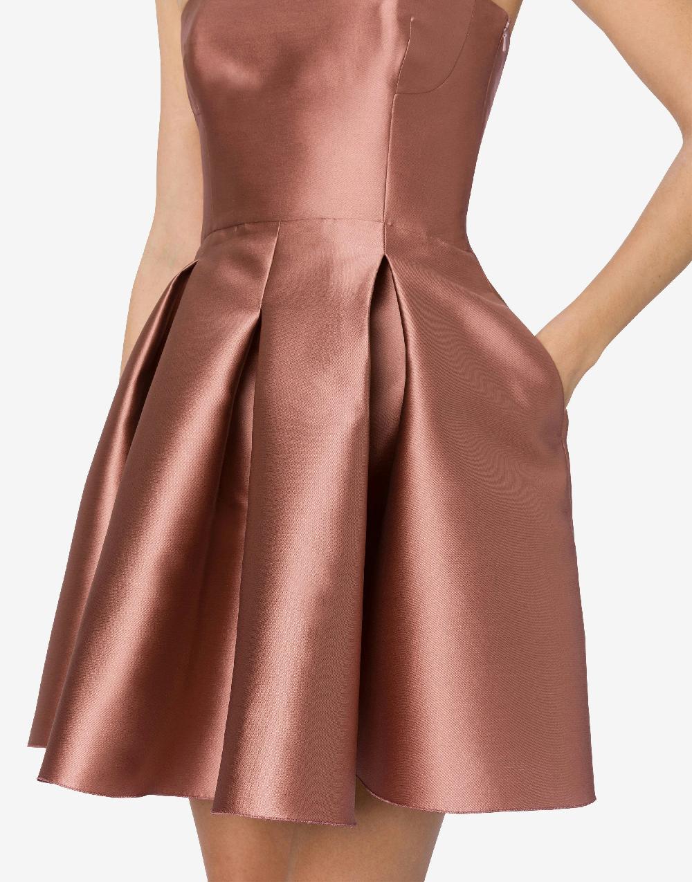 Alberta Ferretti Minidress bustier in mikado Saldi