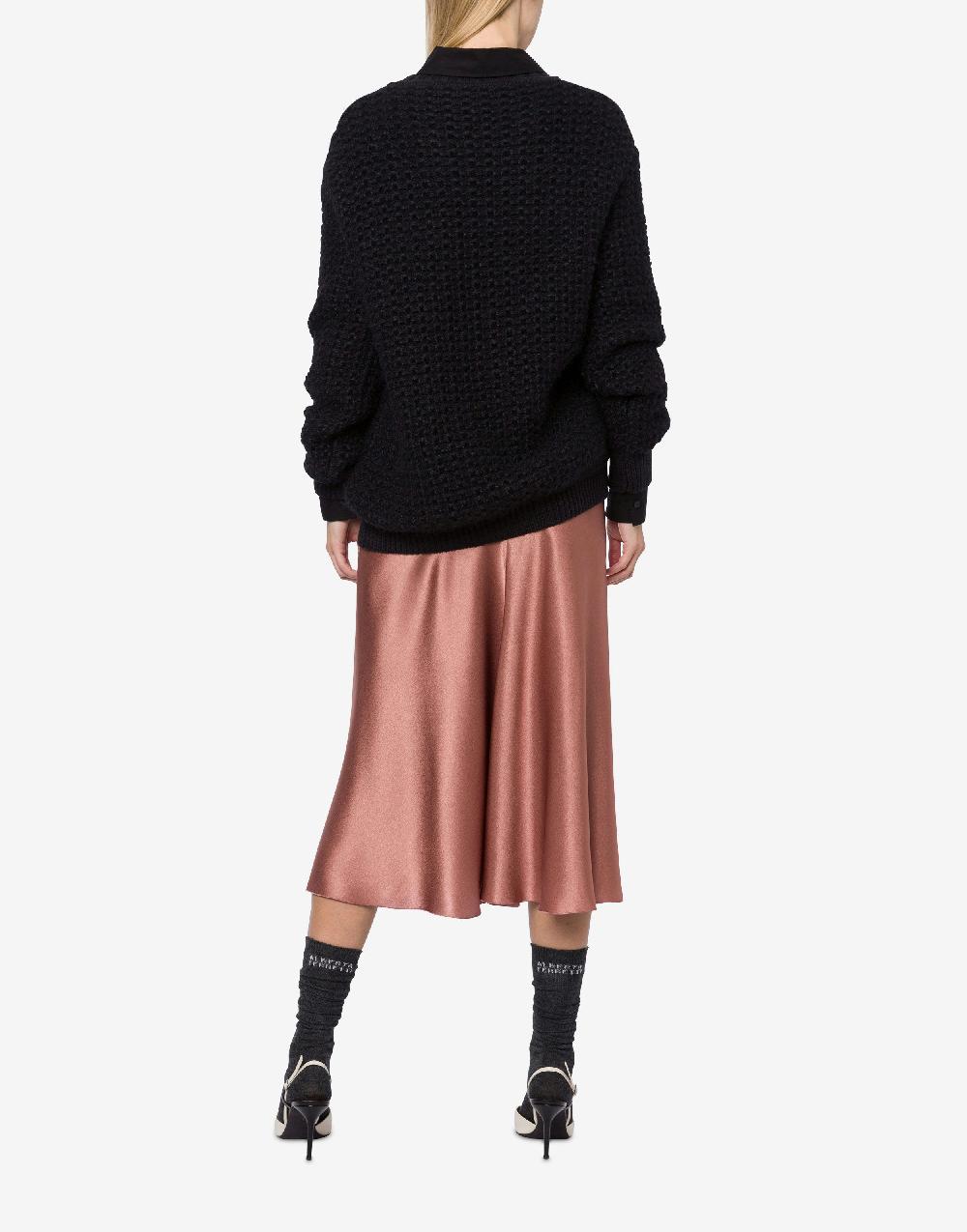 Alberta Ferretti Gonna longuette in raso Offerte