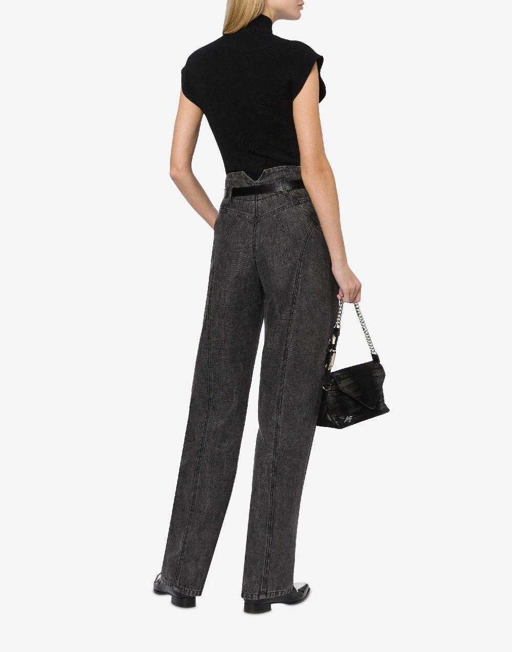 Alberta Ferretti Top a collo alto in maglia stretch In Saldo