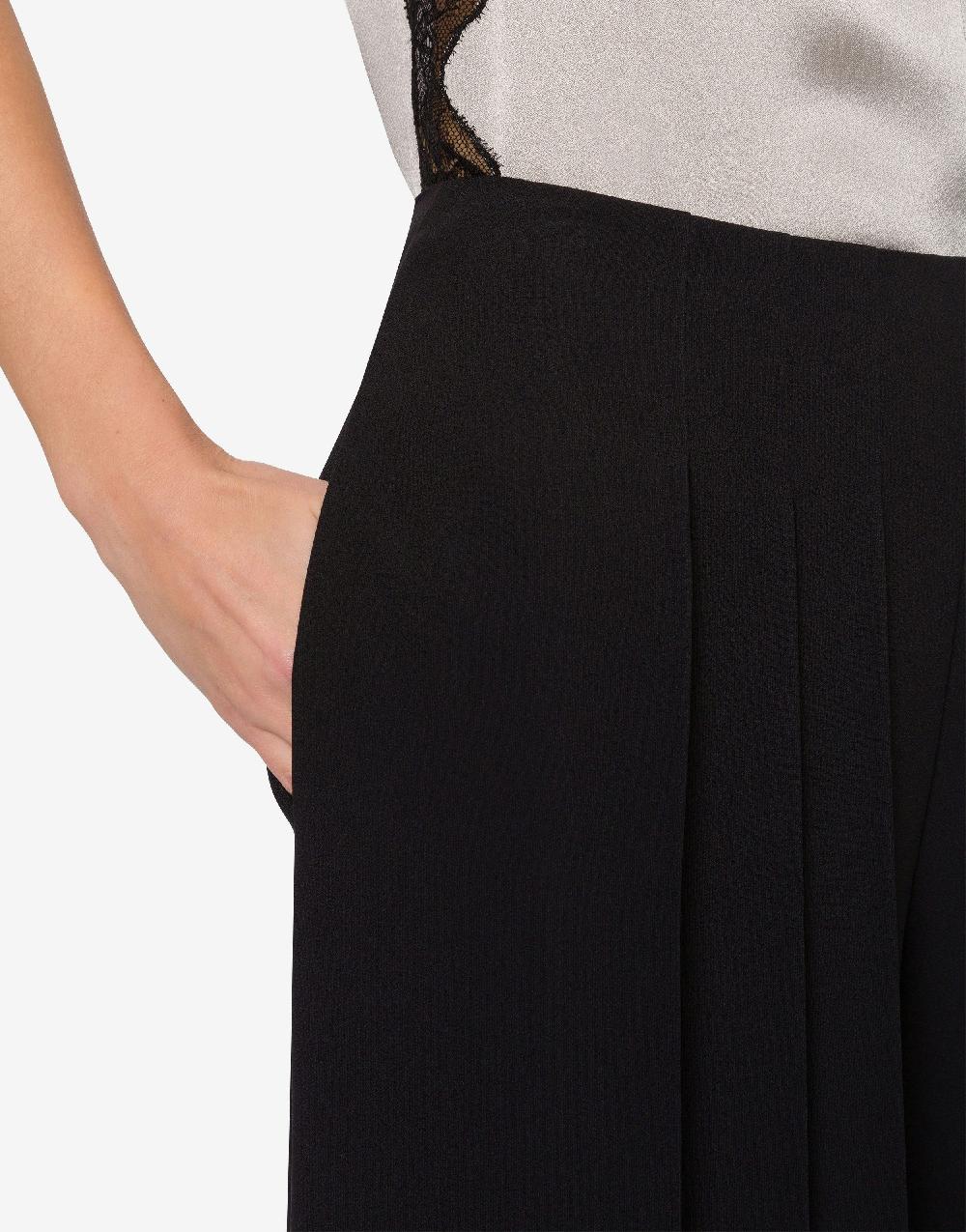 Alberta Ferretti Pantalone in enver satin con pieghe Italy