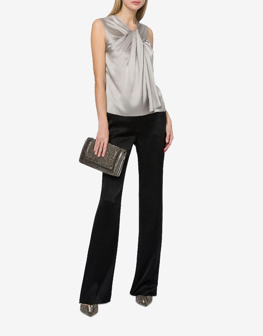 Alberta Ferretti Top senza maniche in raso Promozione