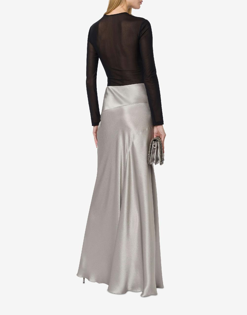 Alberta Ferretti Gonna lunga in raso Spedizione Gratuita