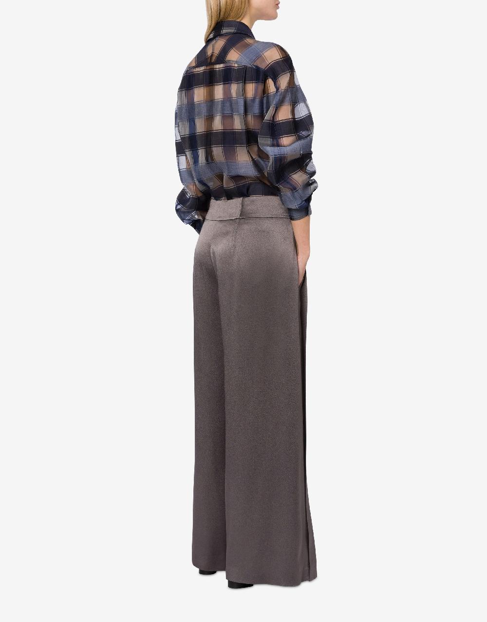 Alberta Ferretti Pantalone in raso con pieghe Soddisfazione Garantita