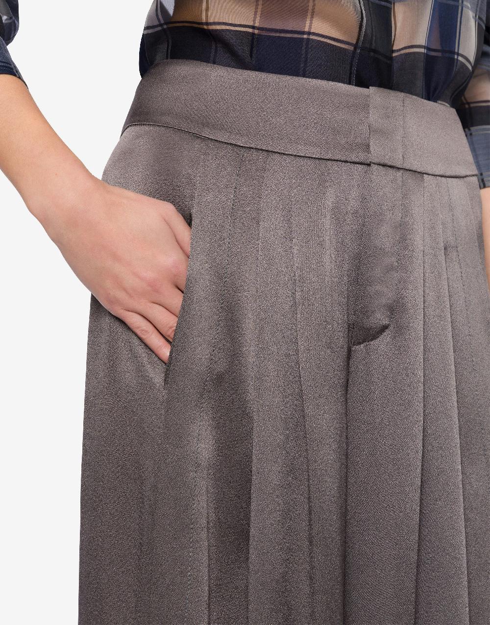Alberta Ferretti Pantalone in raso con pieghe Soddisfazione Garantita