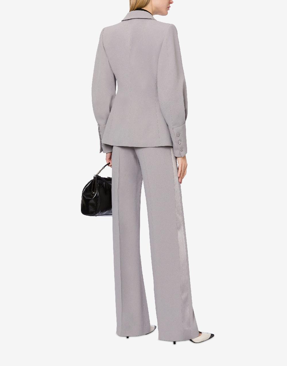 Alberta Ferretti Pantalone a vita bassa in enver satin Consegna Veloce