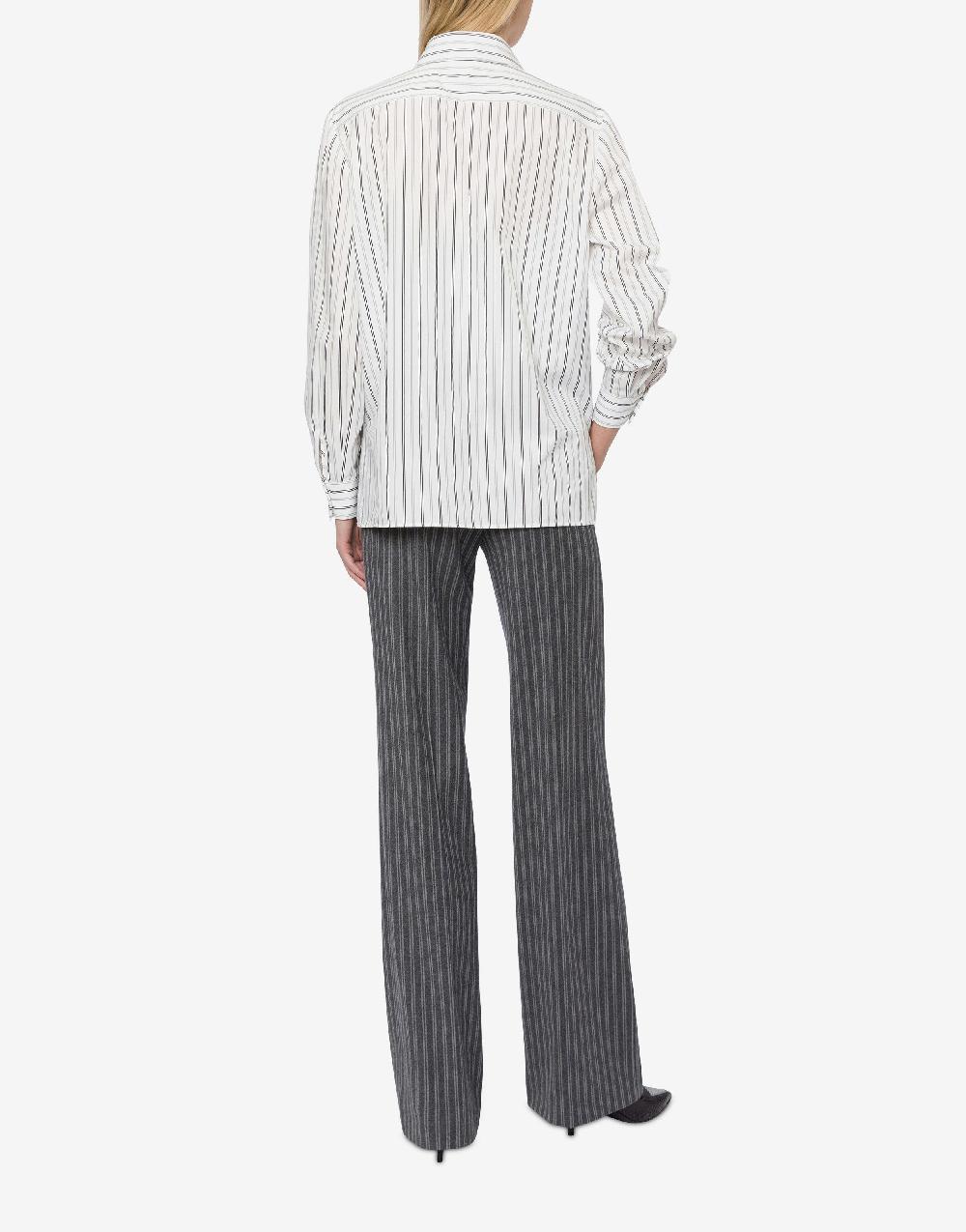 Alberta Ferretti Camicia in drill rigato con gilet Promozione Limitata