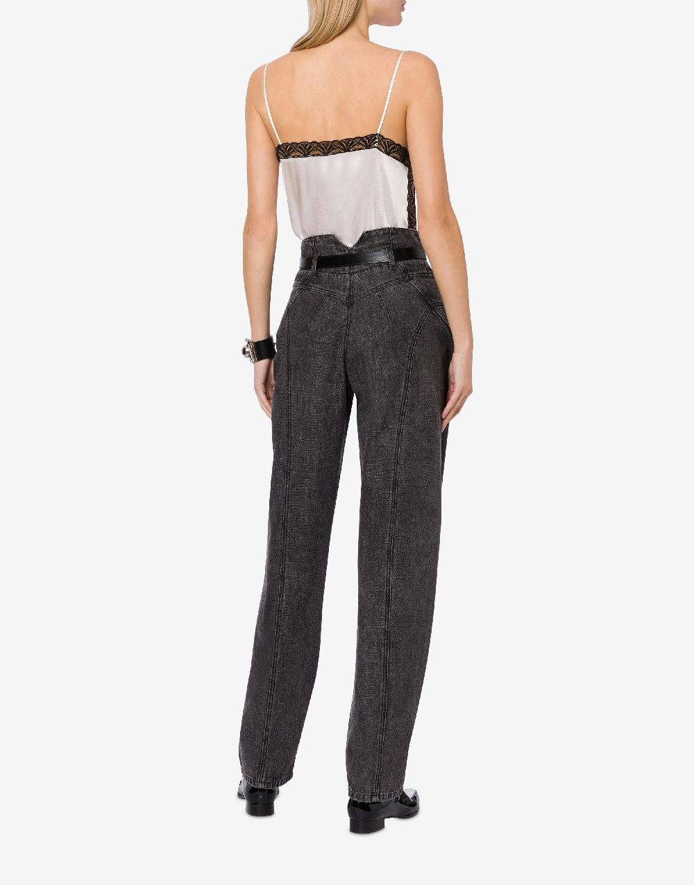 Alberta Ferretti Top in raso con pizzo Fino Al -60%