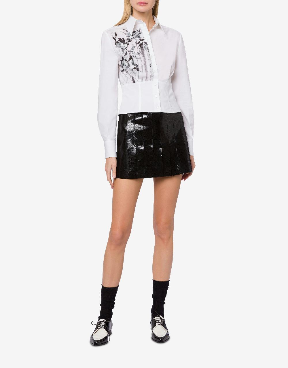 Alberta Ferretti Camicia in popeline stretch Dripping Roses Affare Del Giorno