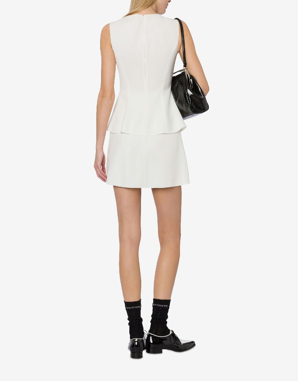 Alberta Ferretti Minidress in cady stretch Sottocosto