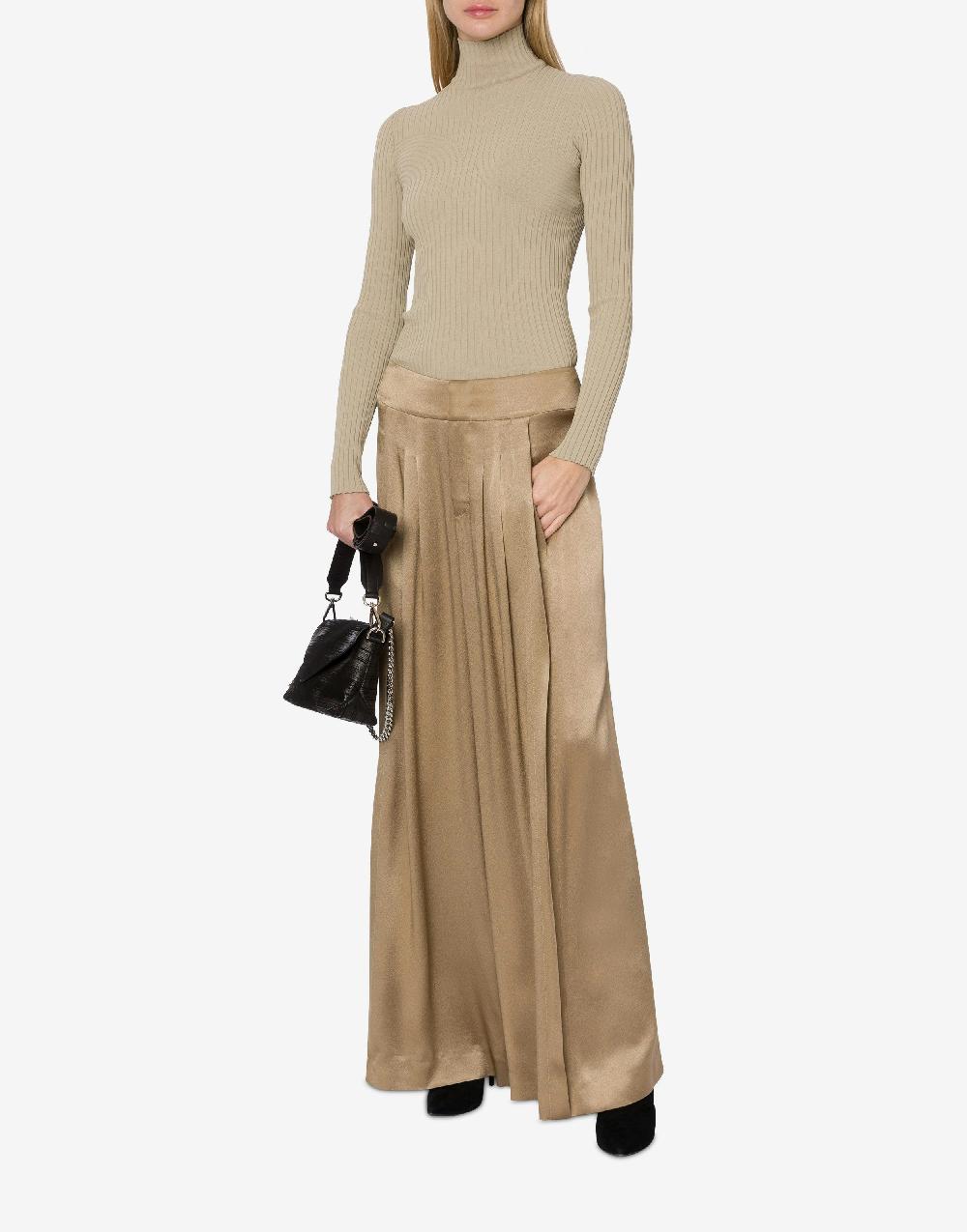 Alberta Ferretti Maglia a collo alto in viscosa stretch Offerta