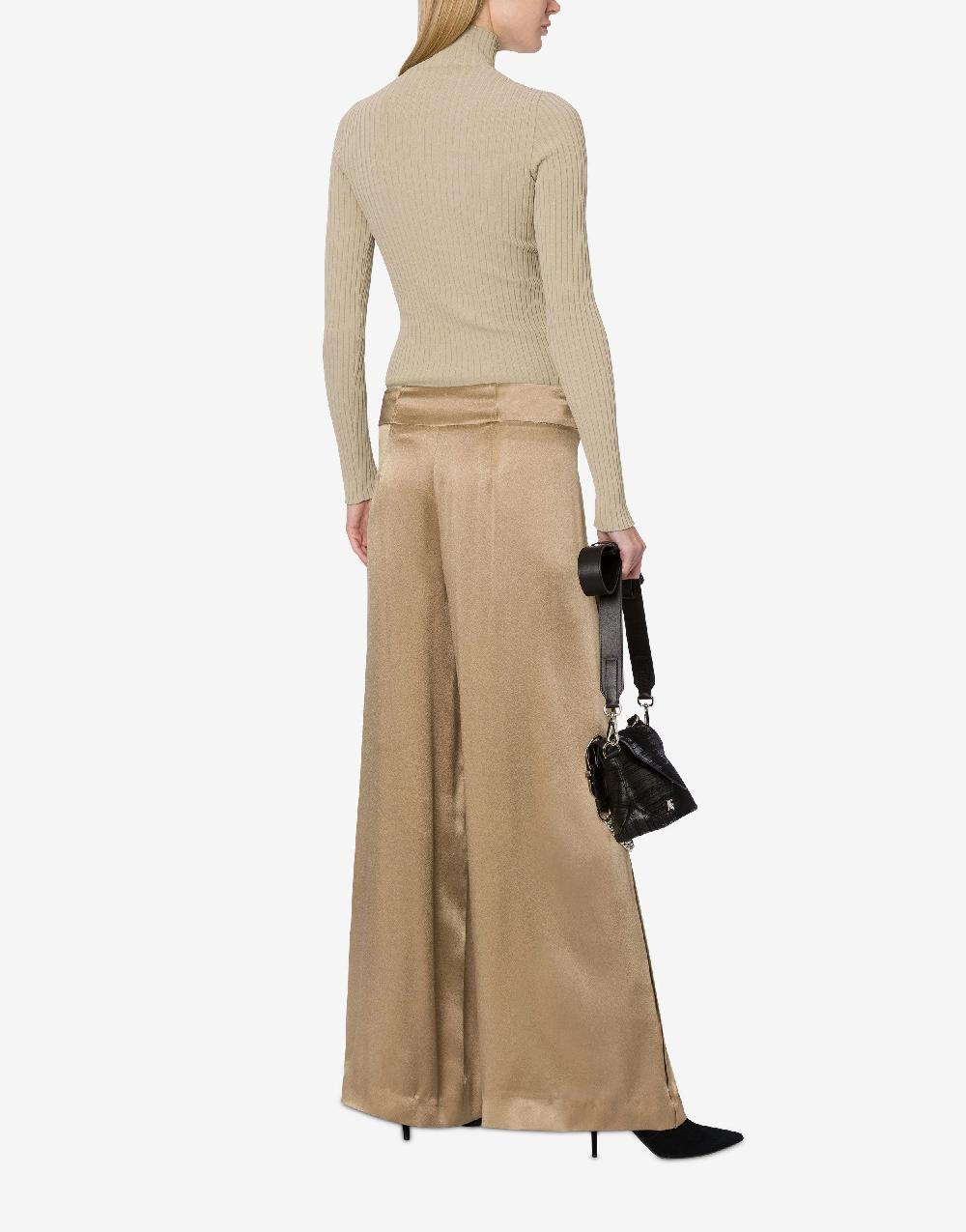 Alberta Ferretti Maglia a collo alto in viscosa stretch Offerta