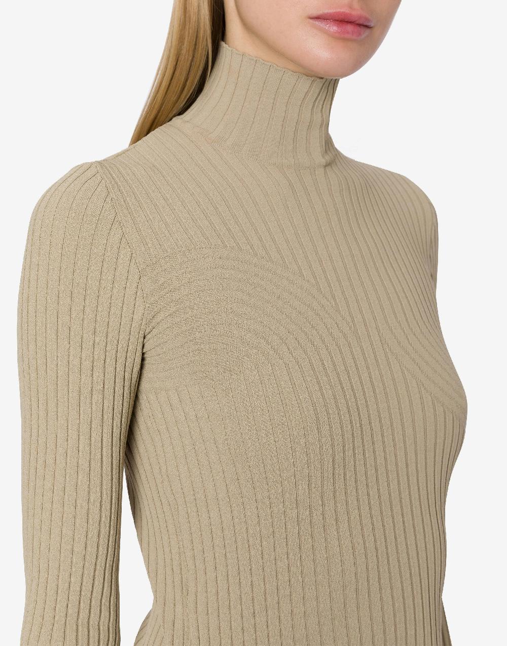 Alberta Ferretti Maglia a collo alto in viscosa stretch Offerta