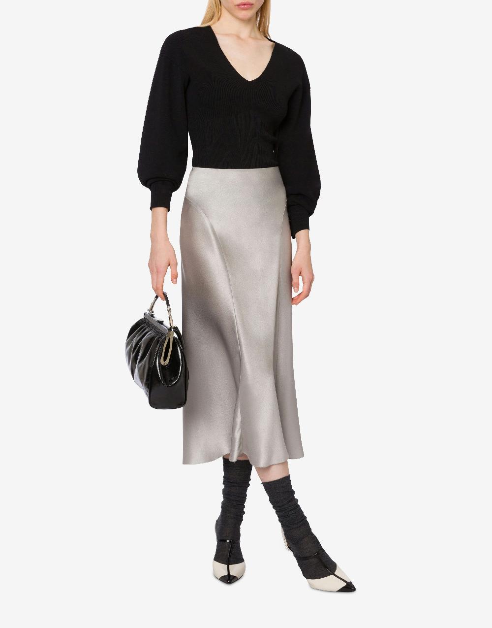 Alberta Ferretti Maglia stretch con maniche voluminose Hotsell