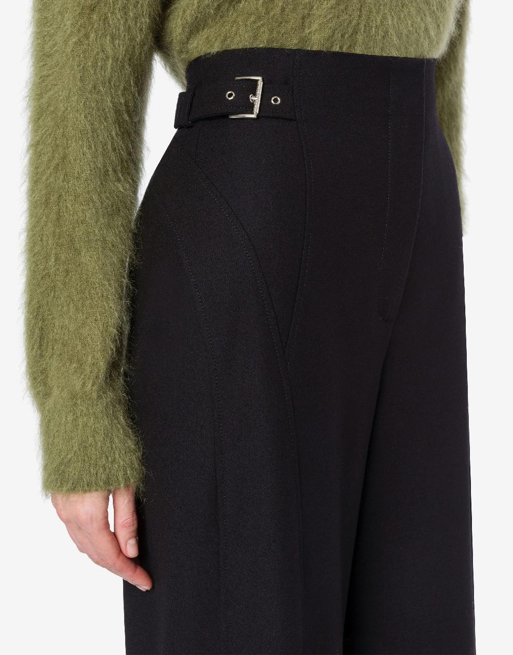 Alberta Ferretti Pantalone in flanella stretch Vendita Calda