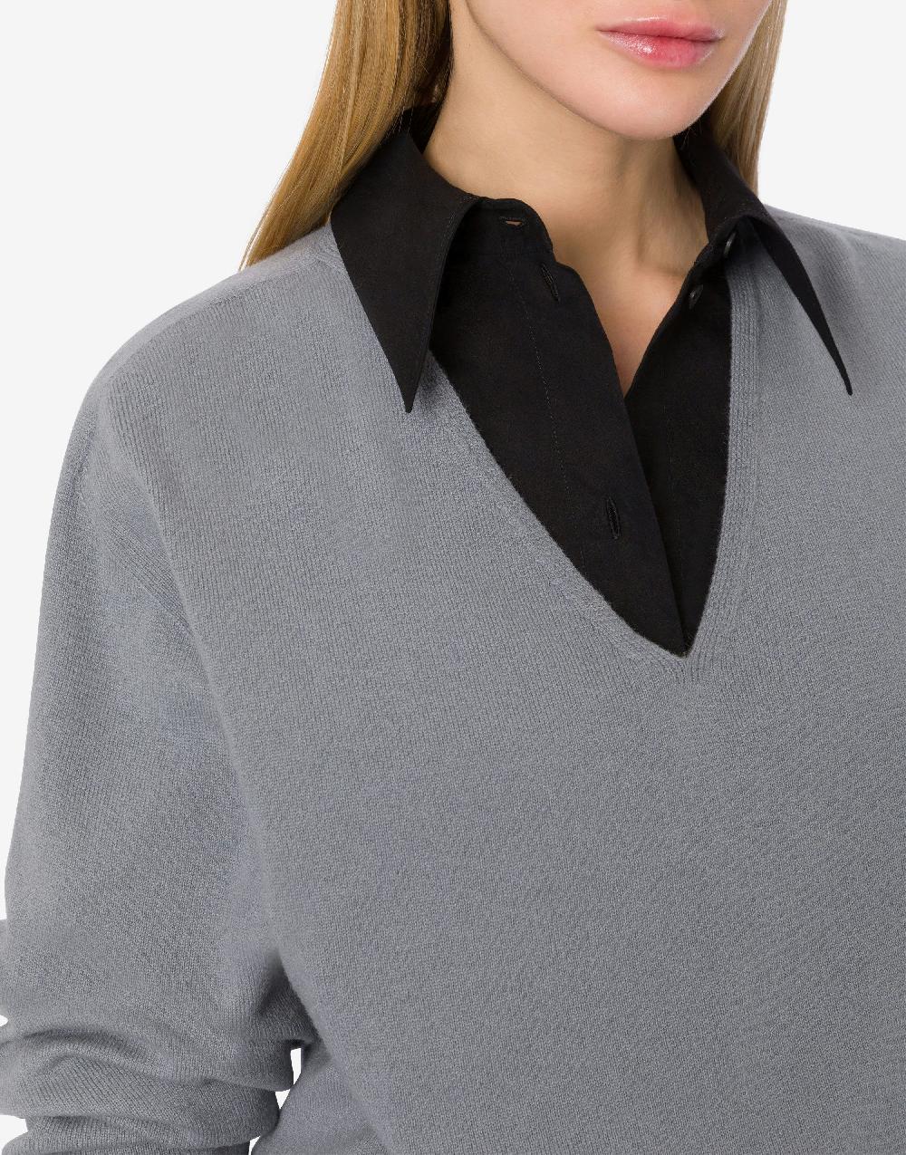 Alberta Ferretti Maglia oversize in misto cashmere e lana Moda