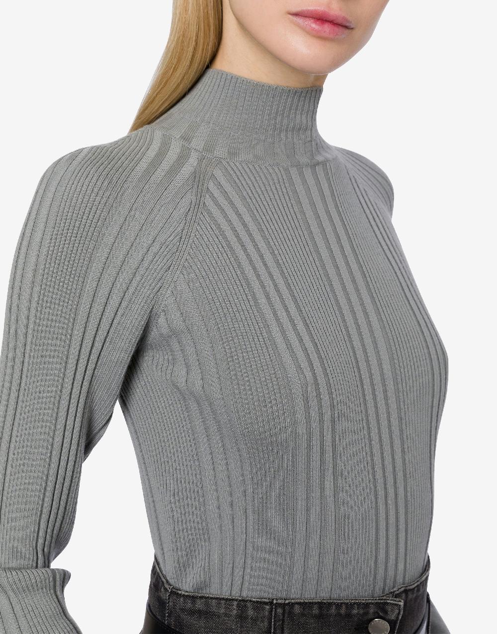 Alberta Ferretti Maglia a coste in lana 2025