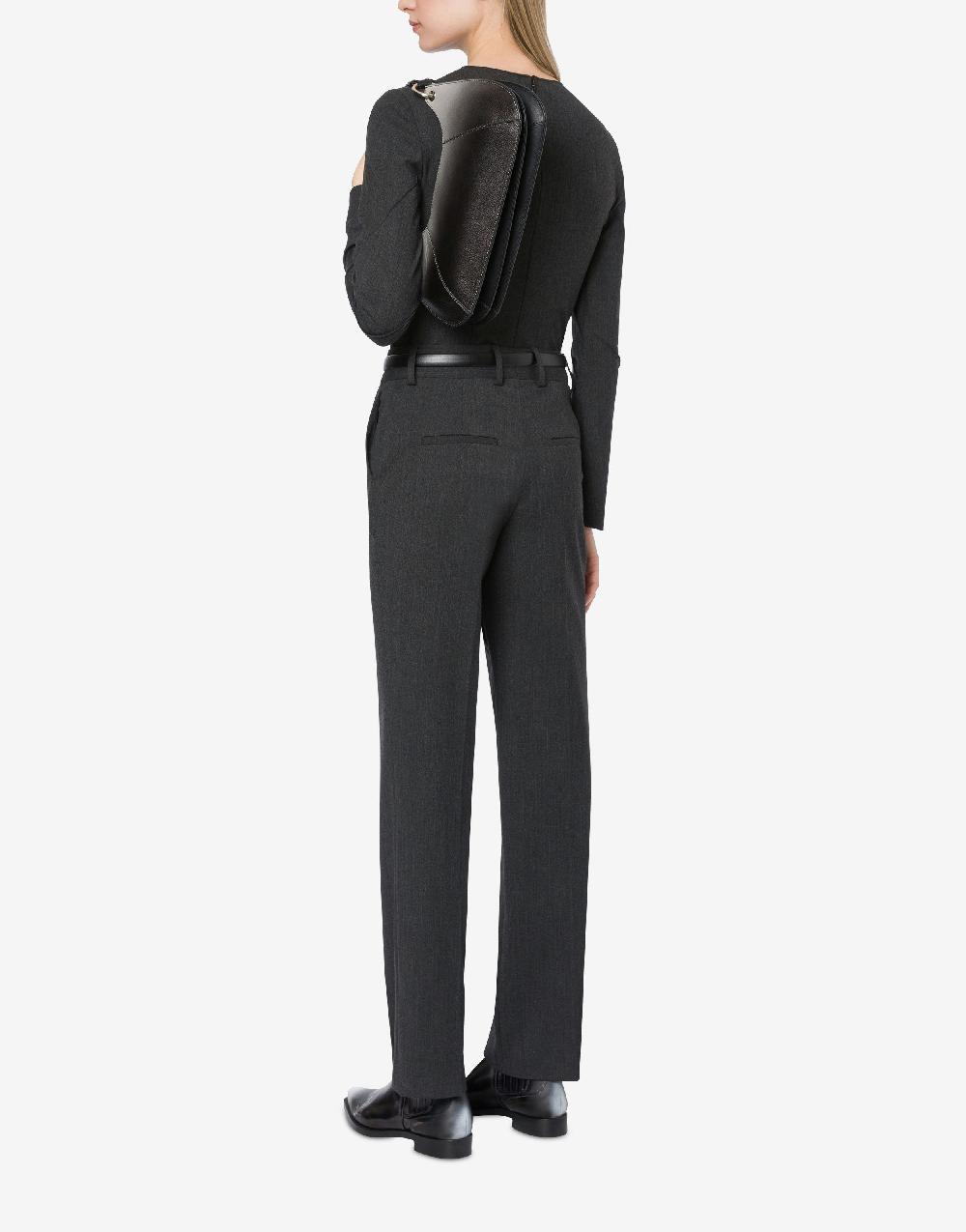 Alberta Ferretti Pantalone in twill di lana stretch Italia