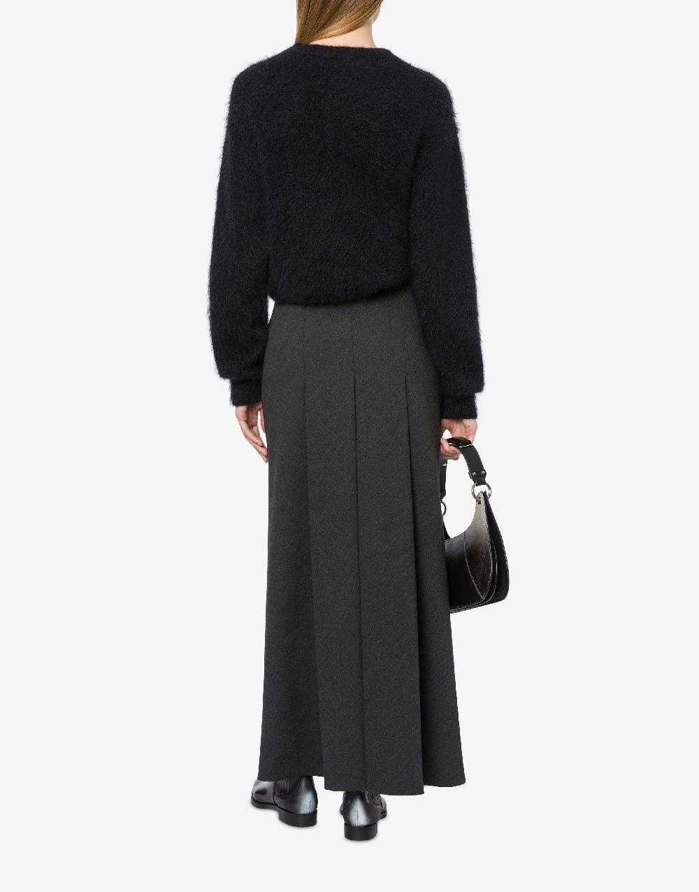Alberta Ferretti Maglione in mohair superkid con logo Qualità