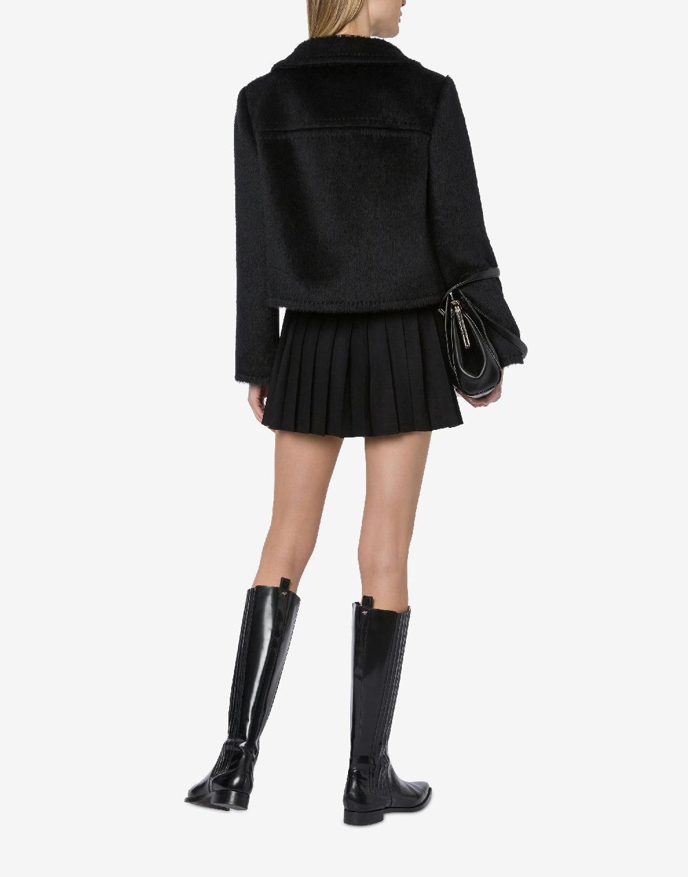 Alberta Ferretti Giacca corta in alpaca Comprare a buon mercato