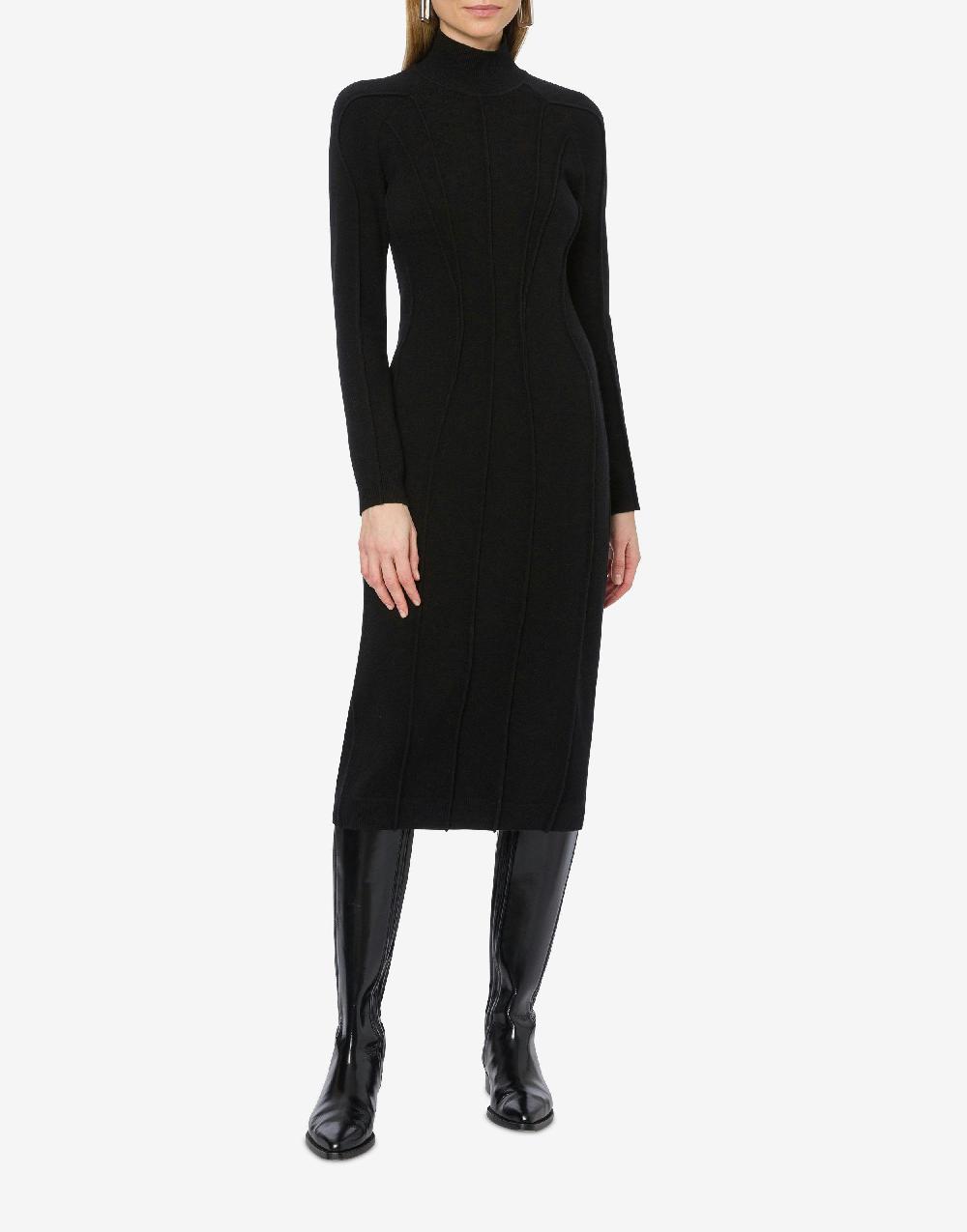 Alberta Ferretti Abito longuette in lana e cashmere Qualità Garantita