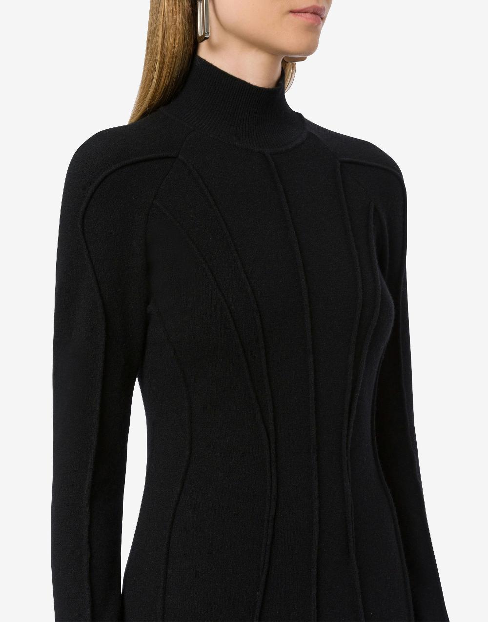 Alberta Ferretti Abito longuette in lana e cashmere Qualità Garantita