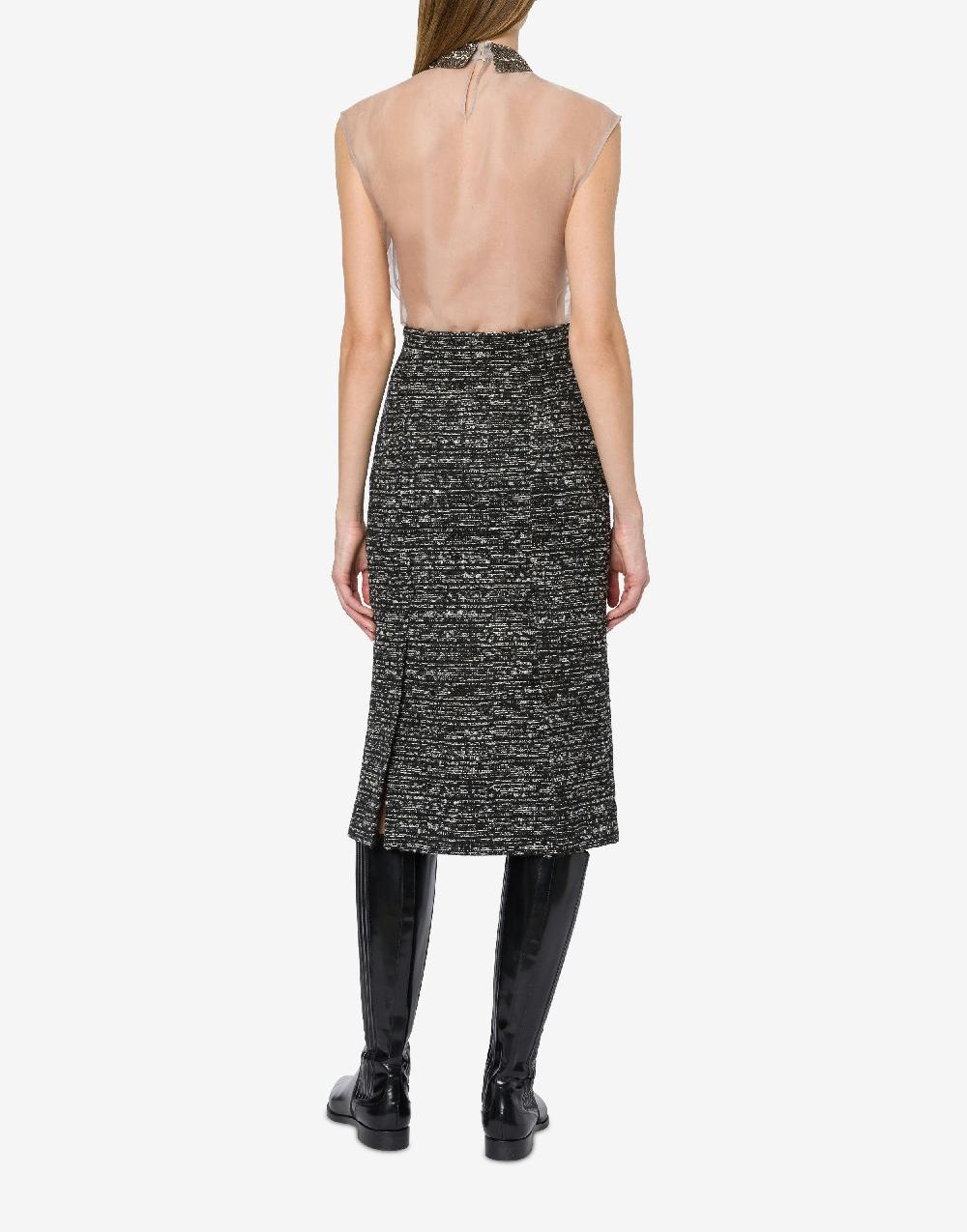 Alberta Ferretti Top in organza con ricamo perline Acquista Ora