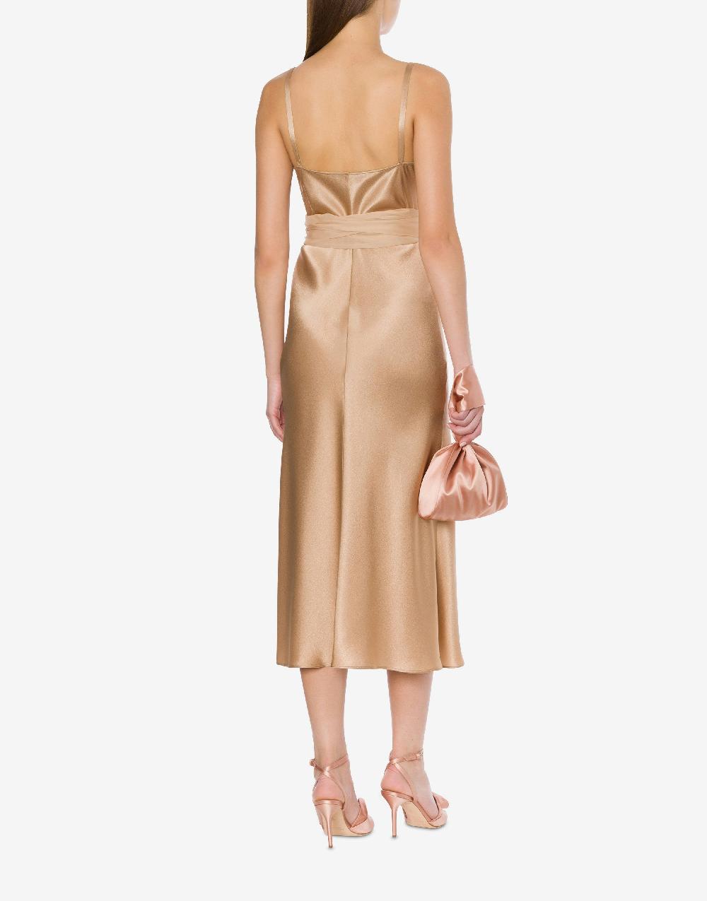 Alberta Ferretti Abito longuette in raso Sottocosto