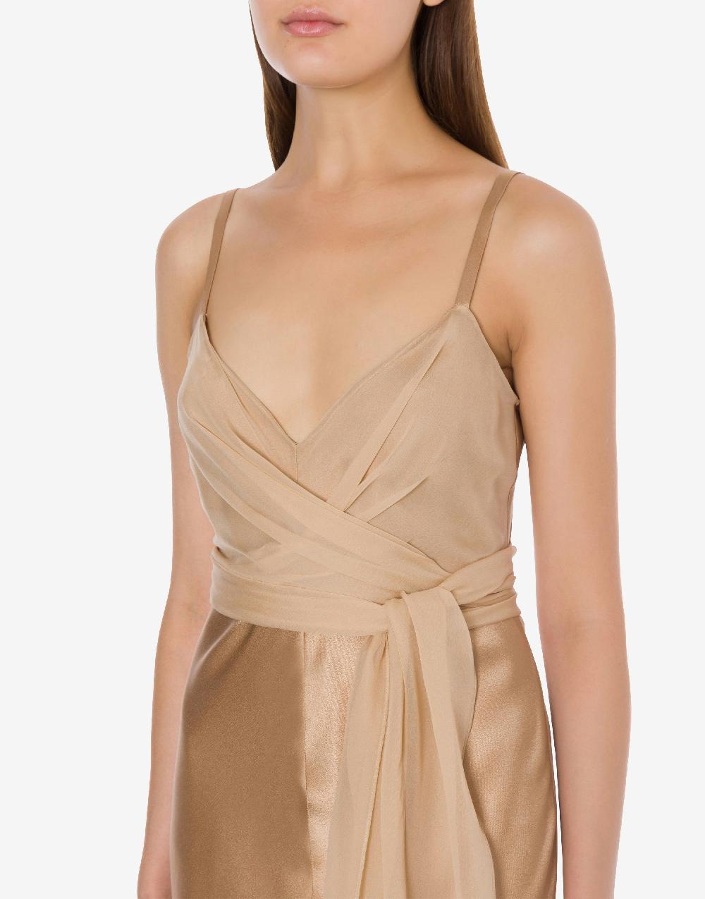 Alberta Ferretti Abito longuette in raso Sottocosto