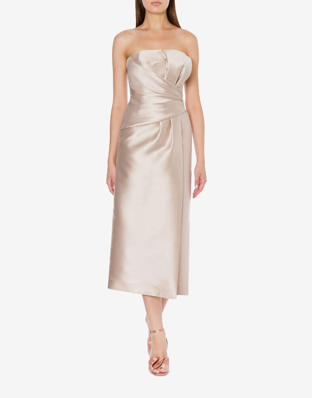 Alberta Ferretti Abito longuette in mikado Cocktail Online